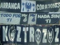 Trapo - Bandeira - Faixa - Telón - Trapo de la Barra: La Adicción • Club: Monterrey