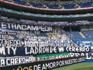 Trapo - Bandeira - Faixa - Telón - "Los trapos mas icónicos de la barra alentando durante el cierre al publico en la pandemia del COVID-19" Trapo de la Barra: La Adicción • Club: Monterrey • País: México