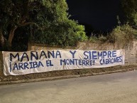 Trapo - Bandeira - Faixa - Telón - Trapo de la Barra: La Adicción • Club: Monterrey