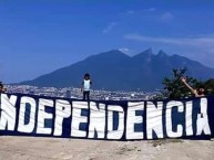 Trapo - Bandeira - Faixa - Telón - Trapo de la Barra: La Adicción • Club: Monterrey