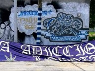 Trapo - Bandeira - Faixa - Telón - Trapo de la Barra: La Adicción • Club: Monterrey