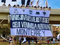 Trapo - Bandeira - Faixa - Telón - Trapo de la Barra: La Adicción • Club: Monterrey • País: México