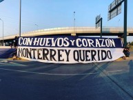 Trapo - Bandeira - Faixa - Telón - Trapo de la Barra: La Adicción • Club: Monterrey