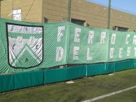 Trapo - Bandeira - Faixa - Telón - Trapo de la Barra: La Banda 100% Caballito • Club: Ferro Carril Oeste