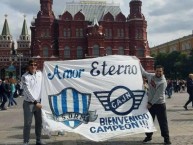 Trapo - Bandeira - Faixa - Telón - "Mundial Rusia 2018" Trapo de la Barra: La Banda Aeronauta • Club: Jorge Newbery de Comodoro • País: Argentina