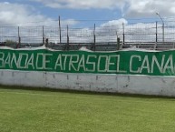 Trapo - Bandeira - Faixa - Telón - Trapo de la Barra: La Banda de Atrás del Canal • Club: Pacífico