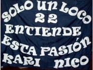 Trapo - Bandeira - Faixa - Telón - Trapo de la Barra: La Banda de Fierro 22 • Club: Gimnasia y Esgrima