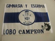 Trapo - Bandeira - Faixa - Telón - Trapo de la Barra: La Banda de Fierro 22 • Club: Gimnasia y Esgrima