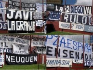 Trapo - Bandeira - Faixa - Telón - Trapo de la Barra: La Banda de Fierro 22 • Club: Gimnasia y Esgrima