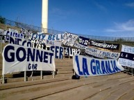 Trapo - Bandeira - Faixa - Telón - Trapo de la Barra: La Banda de Fierro 22 • Club: Gimnasia y Esgrima