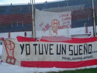 Trapo - Bandeira - Faixa - Telón - "Yo tuve un sueño" Trapo de la Barra: La Banda de la Quema • Club: Huracán