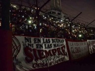 Trapo - Bandeira - Faixa - Telón - "Ni en las buenas, ni en las malas.. siempre!!" Trapo de la Barra: La Banda de la Quema • Club: Huracán • País: Argentina