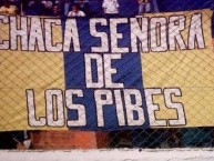 Trapo - Bandeira - Faixa - Telón - "Chaca señora de los Pibes" Trapo de la Barra: La Banda de Villa Crespo • Club: Atlanta