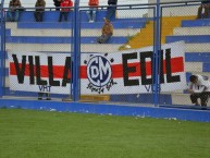 Trapo - Bandeira - Faixa - Telón - "TRAPO VILLA EDIL grupo formado por hinchas de VMT y VES, Perteneciente a Franja Svr." Trapo de la Barra: La Banda del Basurero • Club: Deportivo Municipal