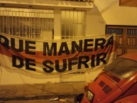 Trapo - Bandeira - Faixa - Telón - Trapo de la Barra: La Banda del Basurero • Club: Deportivo Municipal