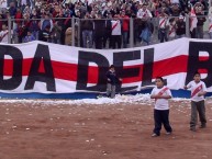 Trapo - Bandeira - Faixa - Telón - Trapo de la Barra: La Banda del Basurero • Club: Deportivo Municipal