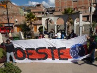 Trapo - Bandeira - Faixa - Telón - Trapo de la Barra: La Banda del Basurero • Club: Deportivo Municipal