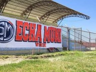 Trapo - Bandeira - Faixa - Telón - Trapo de la Barra: La Banda del Basurero • Club: Deportivo Municipal