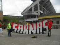 Trapo - Bandeira - Faixa - Telón - "SARNAS" Trapo de la Barra: La Banda del Indio • Club: Cúcuta