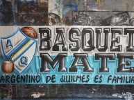 Trapo - Bandeira - Faixa - Telón - Trapo de la Barra: La Banda del Mate • Club: Argentino de Quilmes