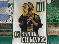 Trapo - Bandeira - Faixa - Telón - Trapo de la Barra: La Banda del Nevado • Club: Excursionistas • País: Argentina