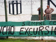 Trapo - Bandeira - Faixa - Telón - Trapo de la Barra: La Banda del Nevado • Club: Excursionistas • País: Argentina