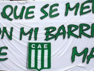 Trapo - Bandeira - Faixa - Telón - Trapo de la Barra: La Banda del Nevado • Club: Excursionistas • País: Argentina