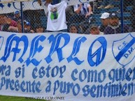 Trapo - Bandeira - Faixa - Telón - Trapo de la Barra: La Banda del Parque • Club: Deportivo Merlo