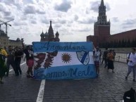 Trapo - Bandeira - Faixa - Telón - "Mundial Rusia 2018" Trapo de la Barra: La Banda del Parque • Club: Deportivo Merlo