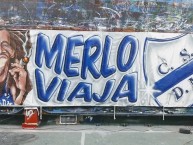 Trapo - Bandeira - Faixa - Telón - Trapo de la Barra: La Banda del Parque • Club: Deportivo Merlo