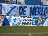 Trapo - Bandeira - Faixa - Telón - Trapo de la Barra: La Banda del Parque • Club: Deportivo Merlo