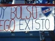 Trapo - Bandeira - Faixa - Telón - "Soy bolso luego existo" Trapo de la Barra: La Banda del Parque • Club: Nacional