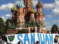 Trapo - Bandeira - Faixa - Telón - "Mundial Rusia 2018" Trapo de la Barra: La Banda del Pueblo Viejo • Club: San Martín de San Juan