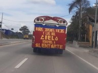 Trapo - Bandeira - Faixa - Telón - Trapo de la Barra: La Banda del Rojo • Club: Municipal