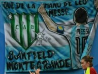 Trapo - Bandeira - Faixa - Telón - Trapo de la Barra: La Banda del Sur • Club: Banfield