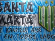 Trapo - Bandeira - Faixa - Telón - Trapo de la Barra: La Banda del Sur • Club: Banfield