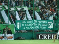 Trapo - Bandeira - Faixa - Telón - "AMISTAD ATLÃ‰TICO NACIONAL" Trapo de la Barra: La Banda del Sur • Club: Banfield