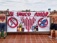 Trapo - Bandeira - Faixa - Telón - Trapo de la Barra: La Banda Descontrolada • Club: Los Andes