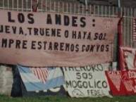 Trapo - Bandeira - Faixa - Telón - Trapo de la Barra: La Banda Descontrolada • Club: Los Andes