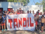 Trapo - Bandeira - Faixa - Telón - Trapo de la Barra: La Banda Descontrolada • Club: Los Andes