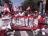 Trapo - Bandeira - Faixa - Telón - Trapo de la Barra: La Banda Los Norteños • Club: Juan Aurich