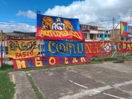 Trapo - Bandeira - Faixa - Telón - Trapo de la Barra: La Banda Tricolor • Club: Deportivo Pasto