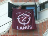 Trapo - Bandeira - Faixa - Telón - Trapo de la Barra: La Barra 14 • Club: Lanús