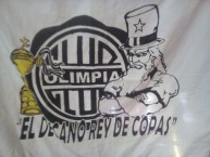 Trapo - Bandeira - Faixa - Telón - Trapo de la Barra: La Barra 79 • Club: Olimpia • País: Paraguay