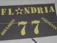 Trapo - Bandeira - Faixa - Telón - Trapo de la Barra: La Barra de Flandria • Club: Flandria • País: Argentina