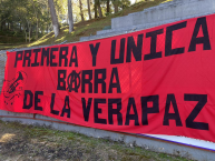 Trapo - Bandeira - Faixa - Telón - "la unica barra de las verapacez" Trapo de la Barra: La Barra Gris • Club: Deportivo Carchá • País: Guatemala