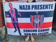 Trapo - Bandeira - Faixa - Telón - Trapo de la Barra: La Famosa Banda de San Martin • Club: Chacarita Juniors