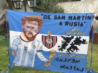 Trapo - Bandeira - Faixa - Telón - Trapo de la Barra: La Famosa Banda de San Martin • Club: Chacarita Juniors