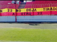 Trapo - Bandeira - Faixa - Telón - Trapo de la Barra: La Gloriosa 22 • Club: Sarmiento de Resistencia