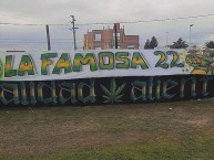 Trapo - Bandeira - Faixa - Telón - Trapo de la Barra: La Gloriosa 22 • Club: Sarmiento de Resistencia